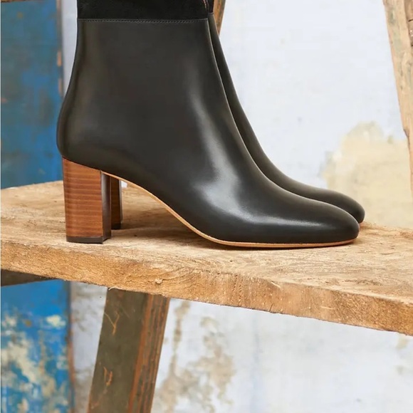 Pied De Biche Paris Black Leather Boots 39 /US 8 - Picture 9 of 12